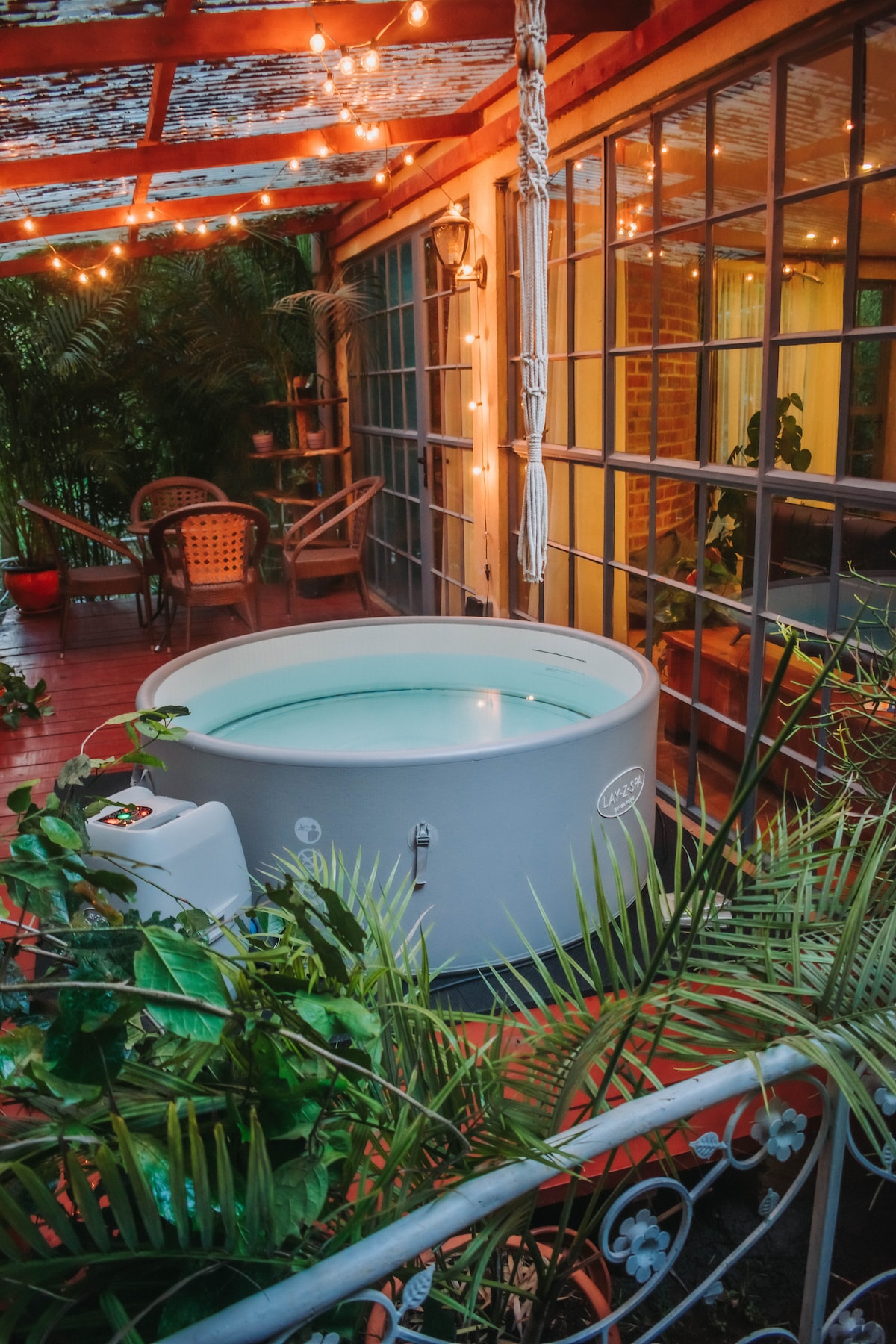 Living space at The Duplex with private jacuzzi, Jungle Oasis Nairobi