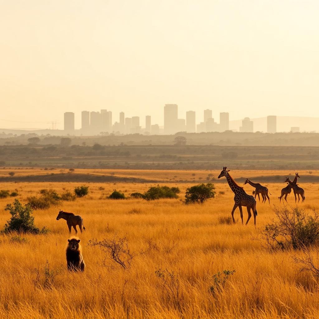 Nairobi National Park, a short drive from Jungle Oasis Nairobi accommodation in Karen